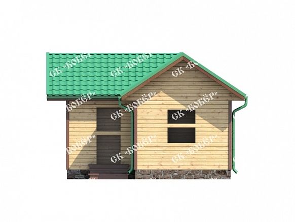 Одноэтажный сруб 6х8. фото